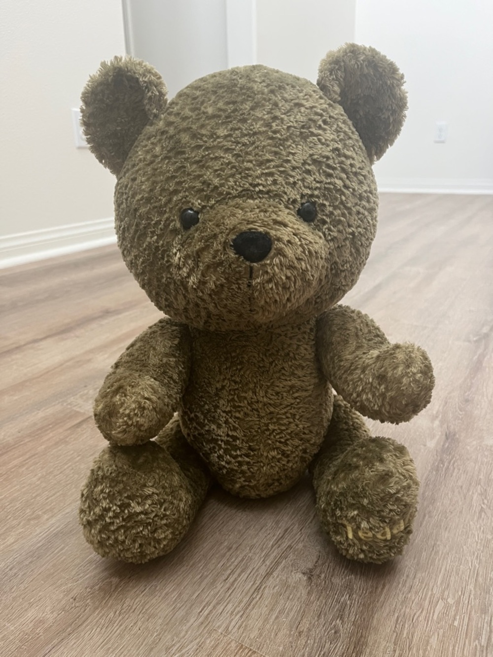 Olive Brown Plush Teddy Bear - Soft Cuddle Toy